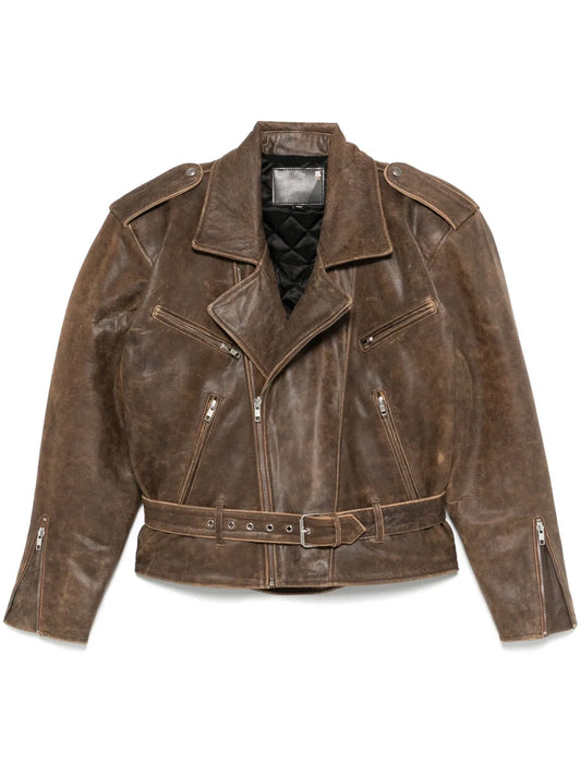 Oversize-Shoulder Biker Jacket