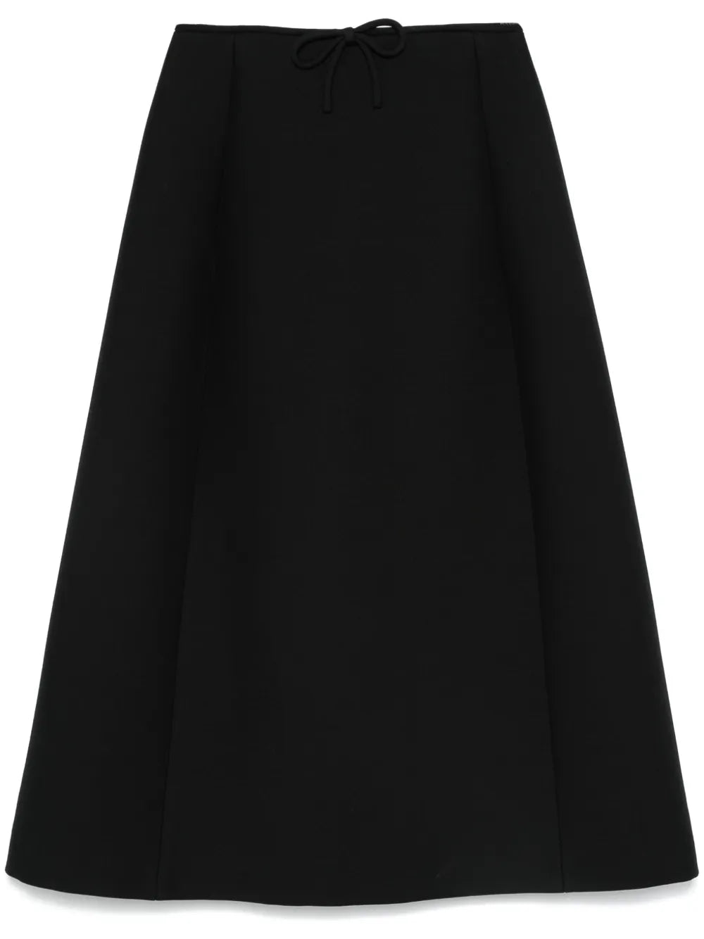 Bow-Detailed Midi Skirt