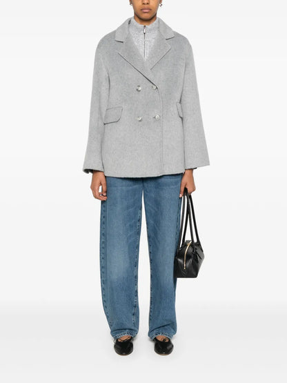 Wide-Sleeve Short Coat