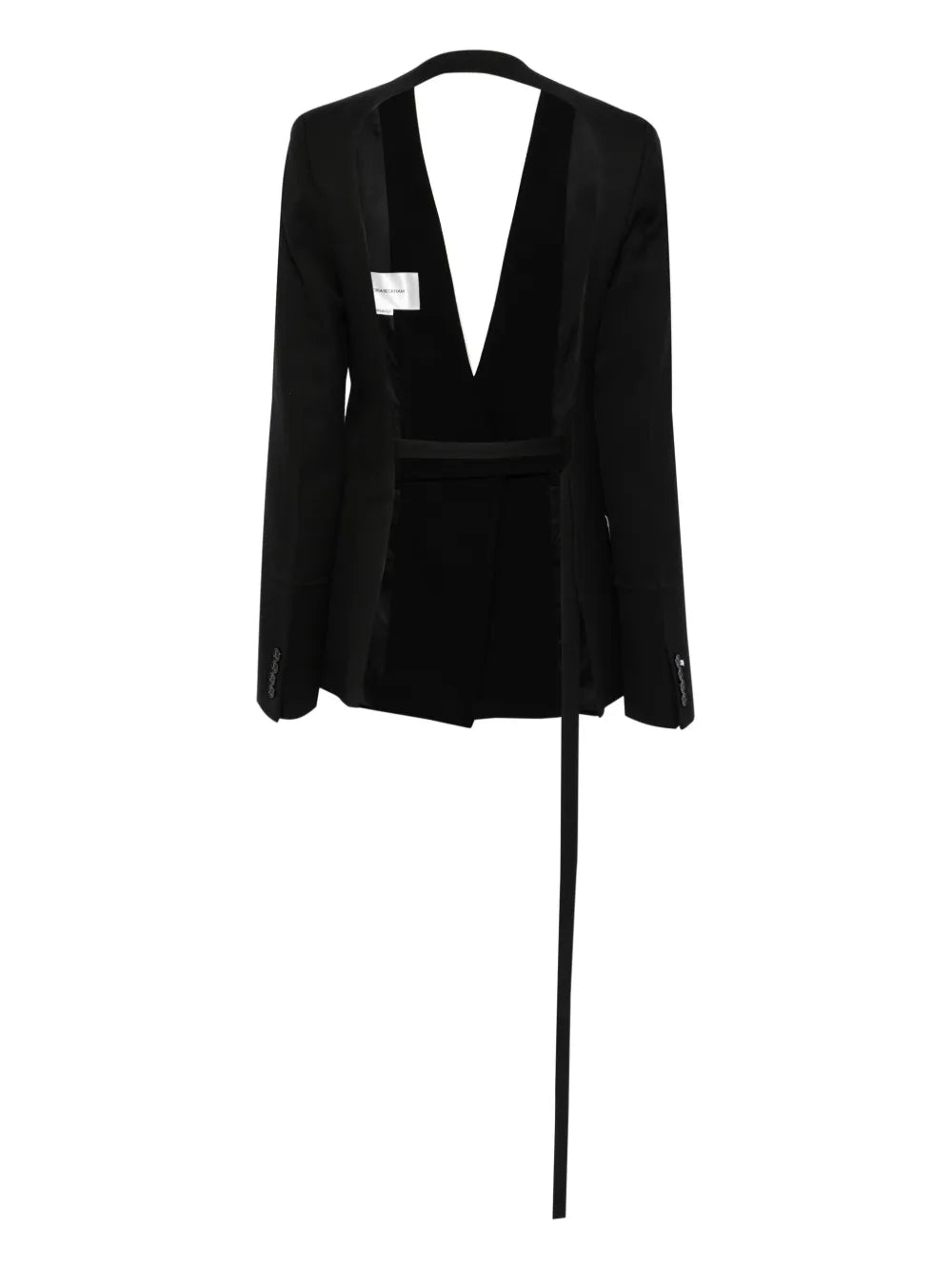 Shrunken Collarless Jacket