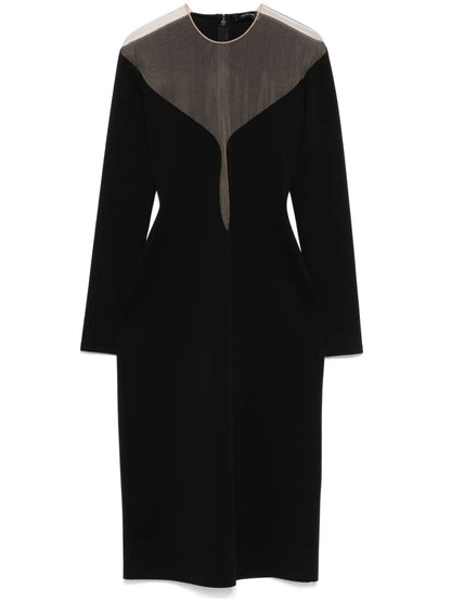 Double-Layer Midi Dress