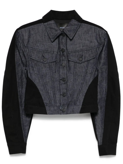 Colour-Block Denim Jacket