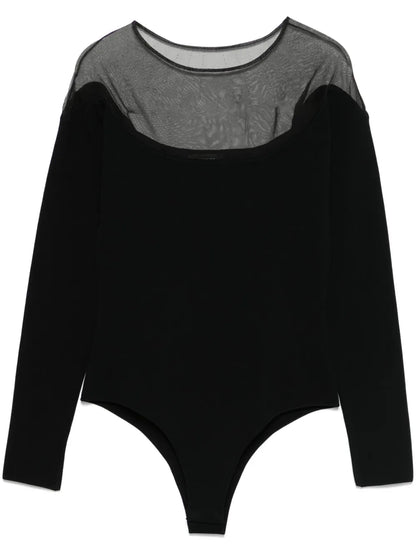 Sheer-Panelled Bodysuit
