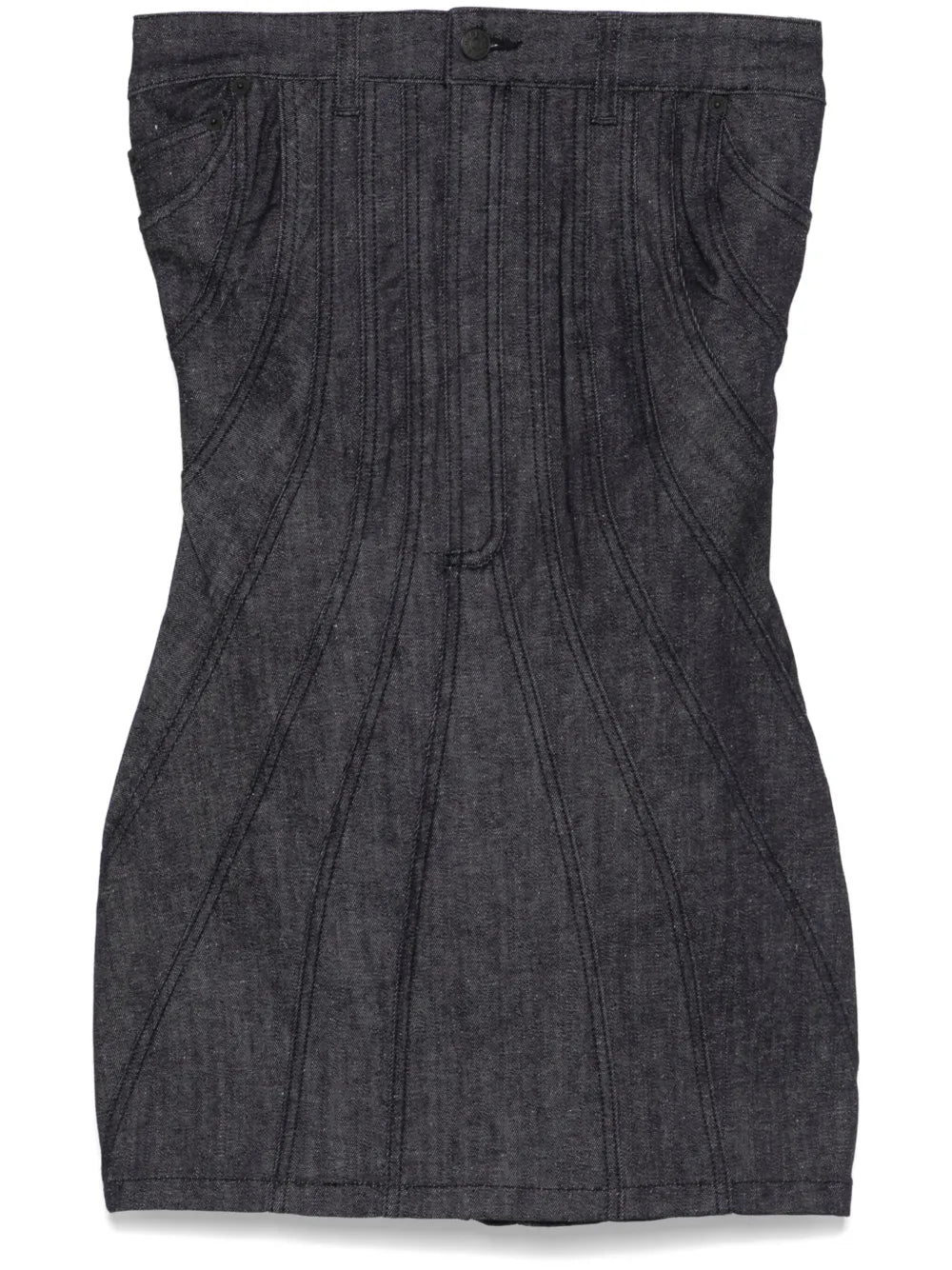 Strapless Denim Mini Dress