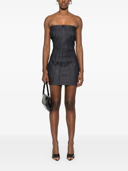Strapless Denim Mini Dress