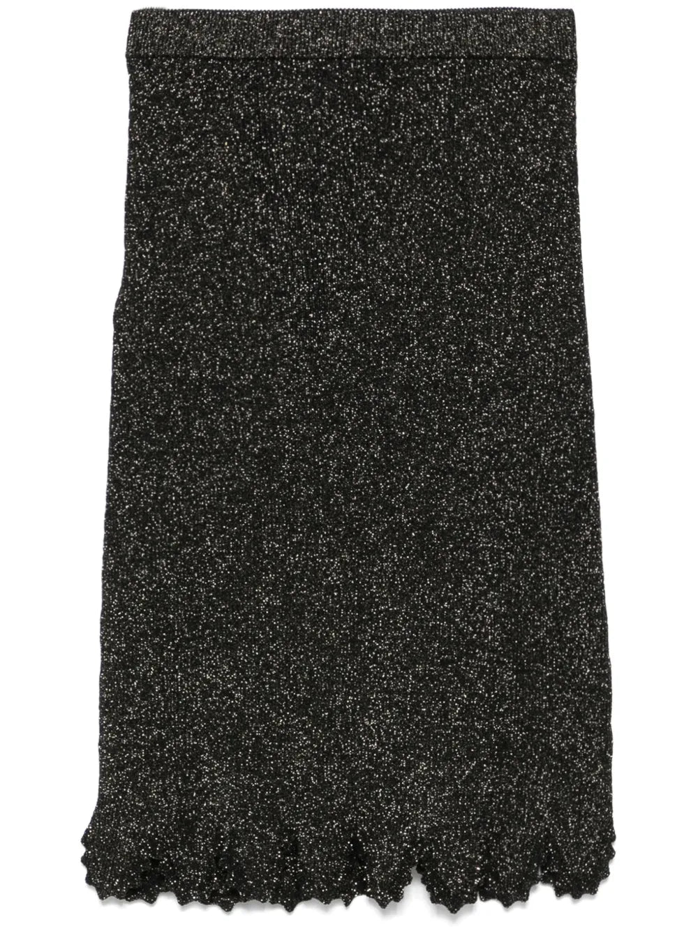 Scallop Knitted Midi Skirt