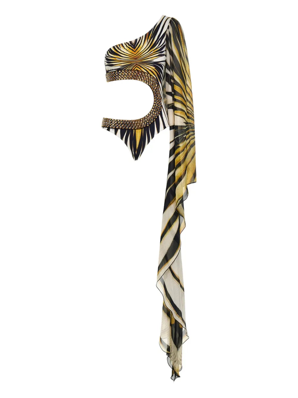 Ray Of Gold-Print Swimsuit