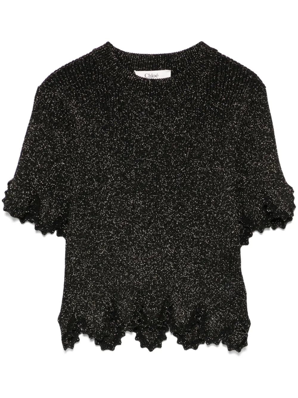 Scallop Crop Top