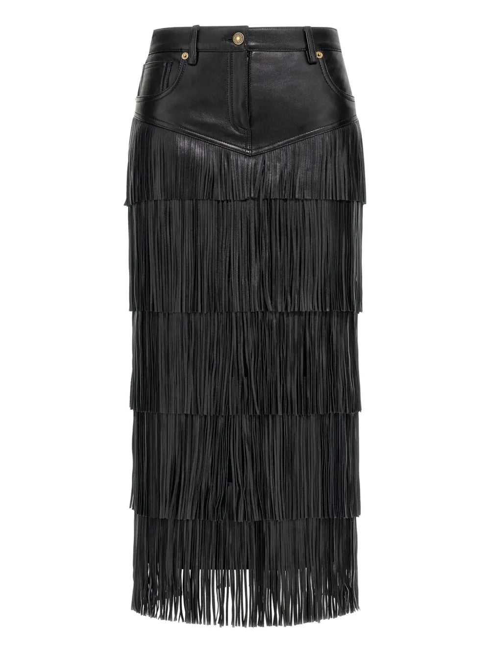 Fringed Midi Skirt