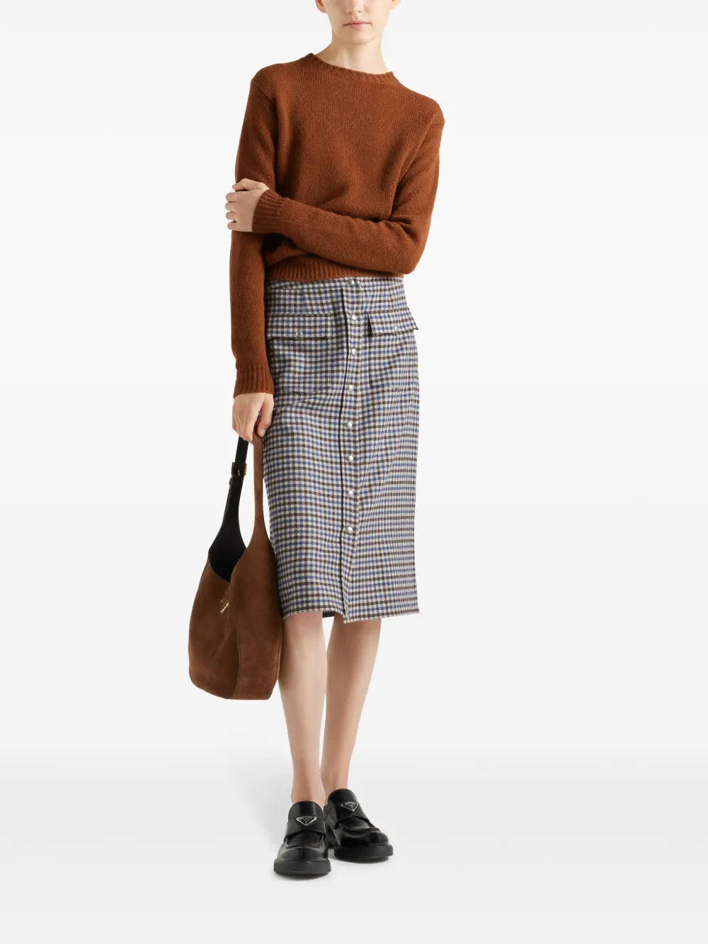 Wool Midi Skirt