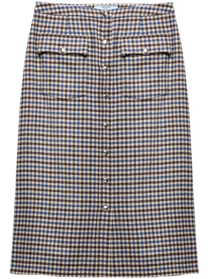 Wool Midi Skirt