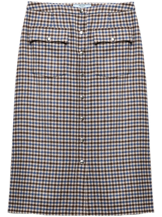 Wool Midi Skirt