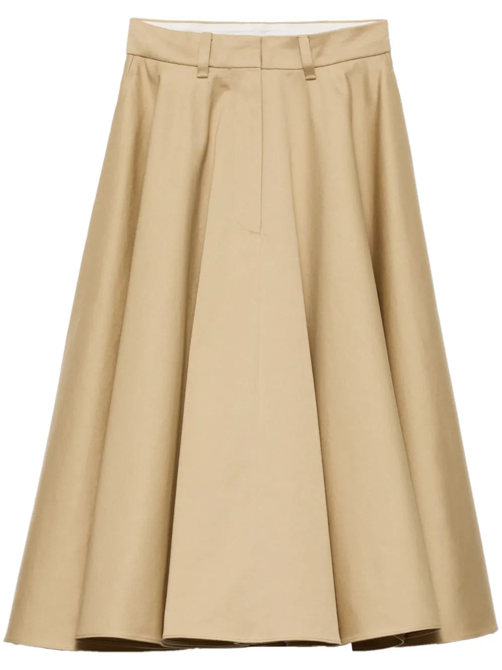 Chino Midi Skirt