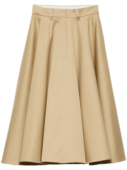 Chino Midi Skirt