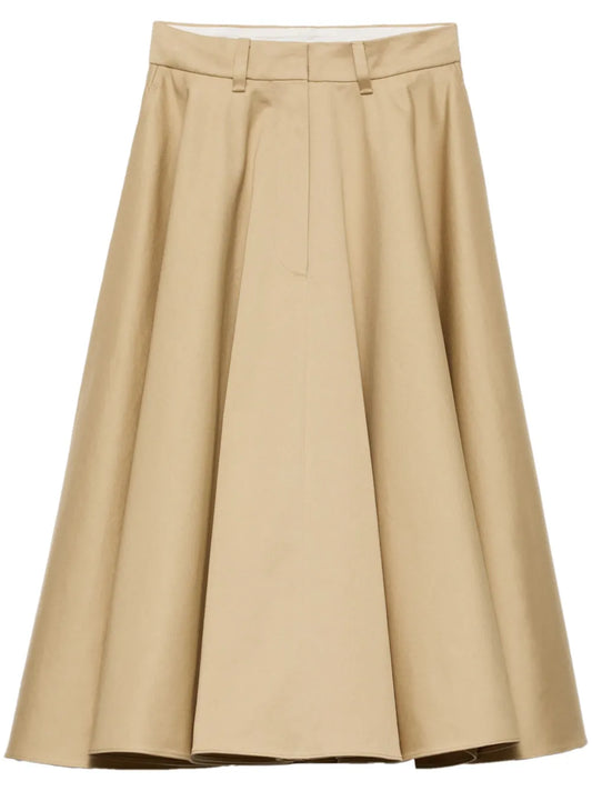 Chino Midi Skirt