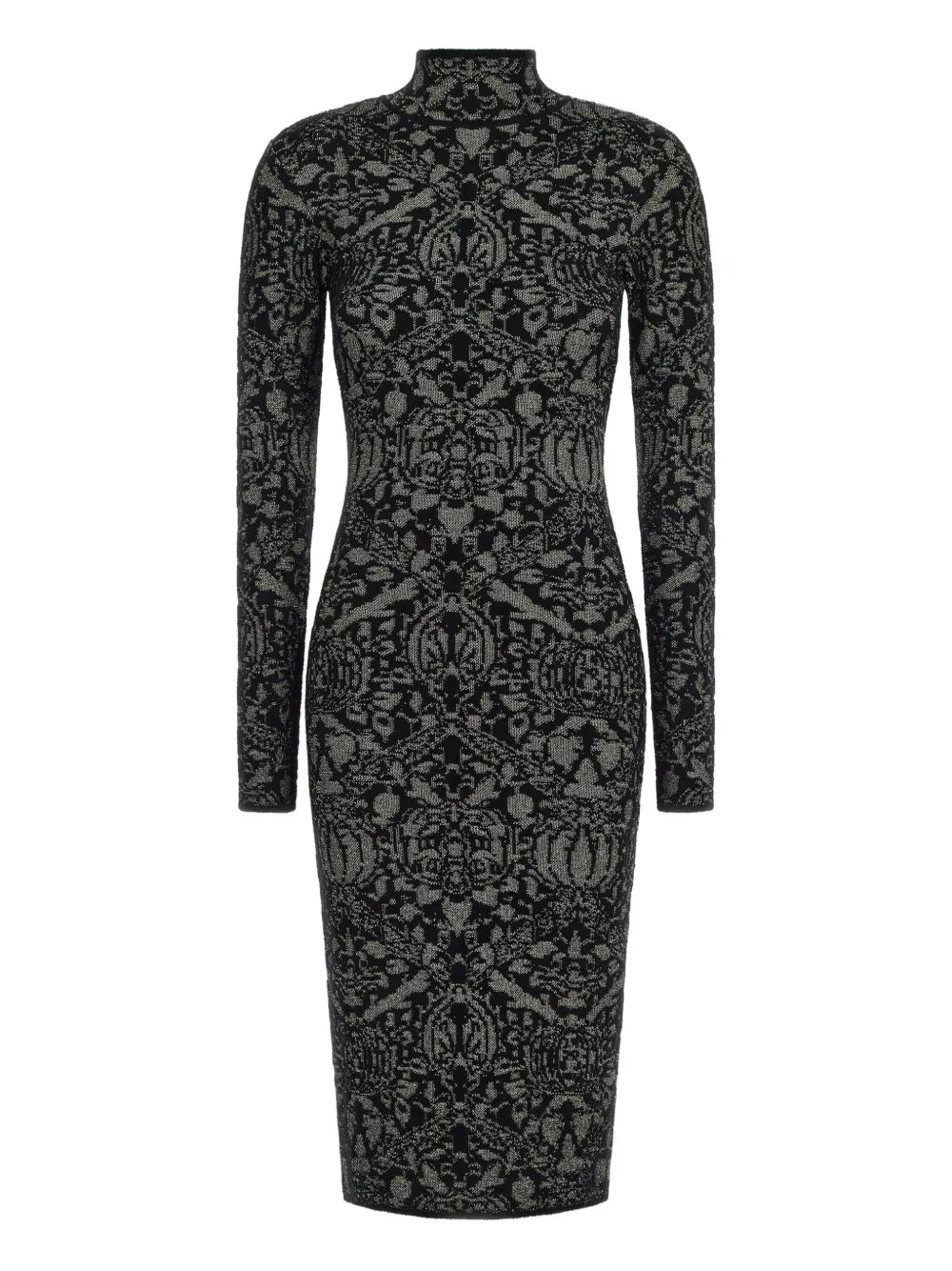 Intarsia-Knit Midi Dress