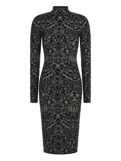 Intarsia-Knit Midi Dress