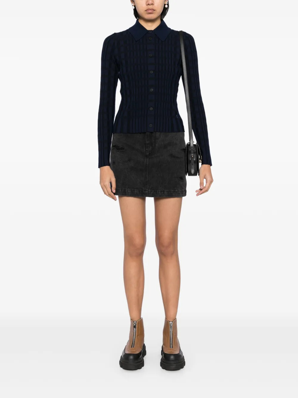 Checked Knitted Shirt