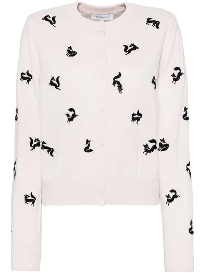 Fancy Fox Embroidered Cardigan