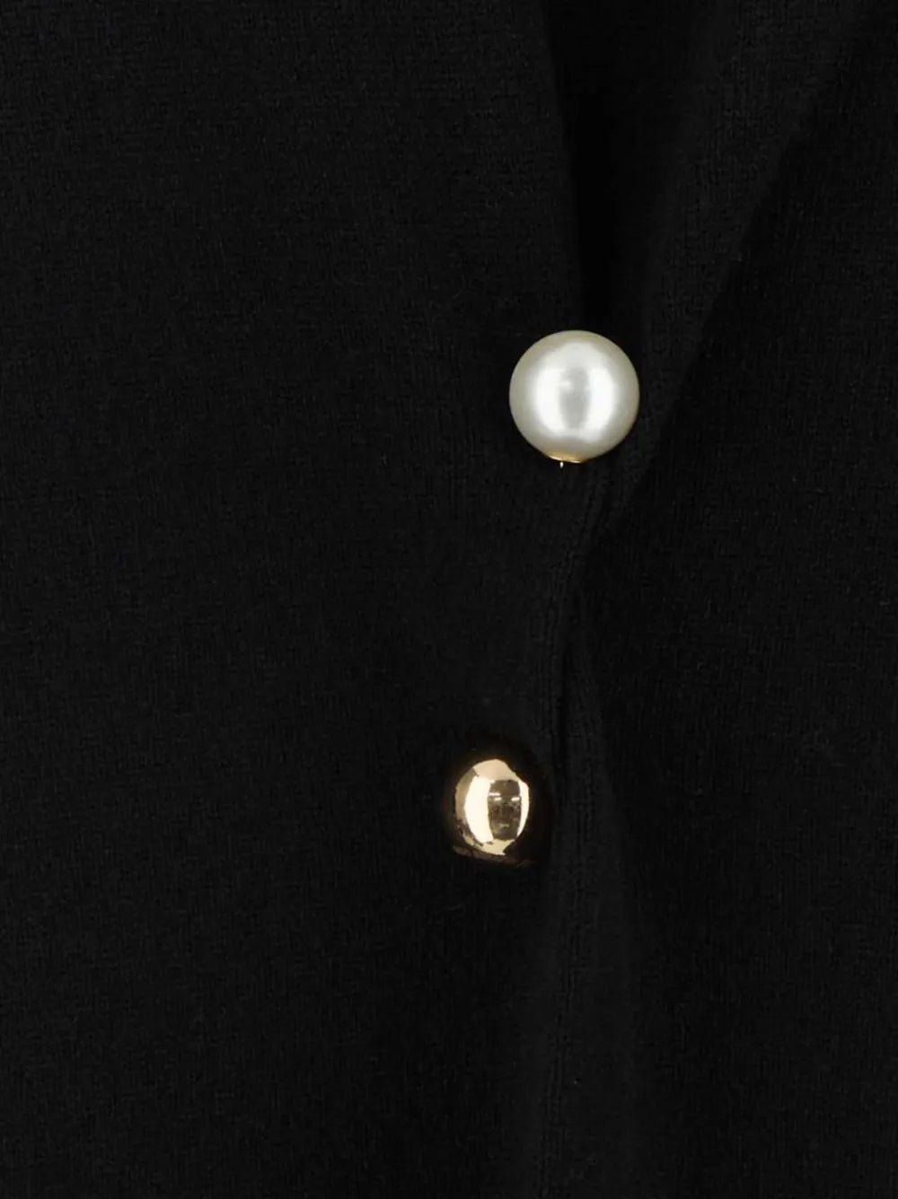 Pearl-Button Detailing Dress