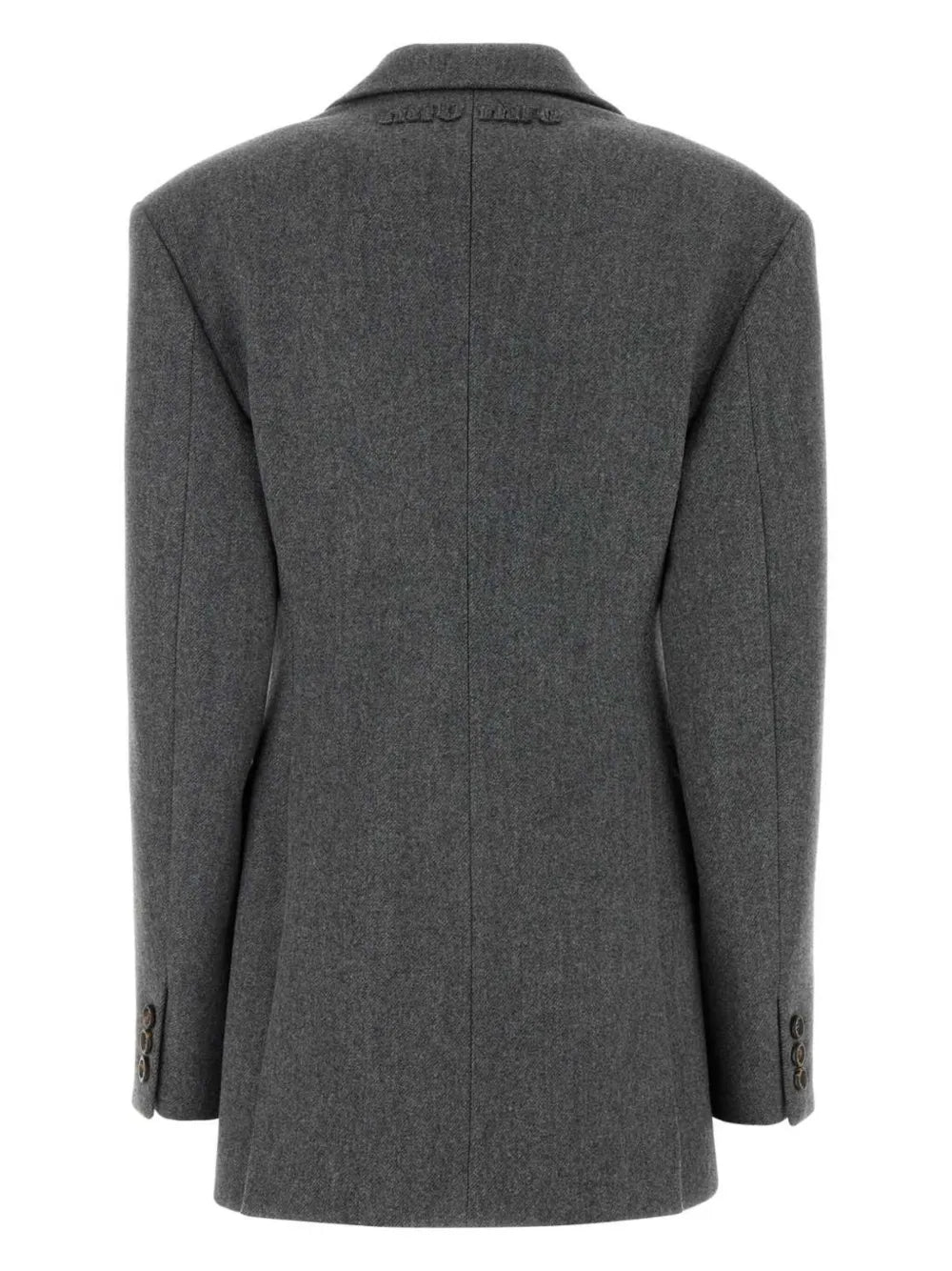 Embossed-Logo Detailing Blazer