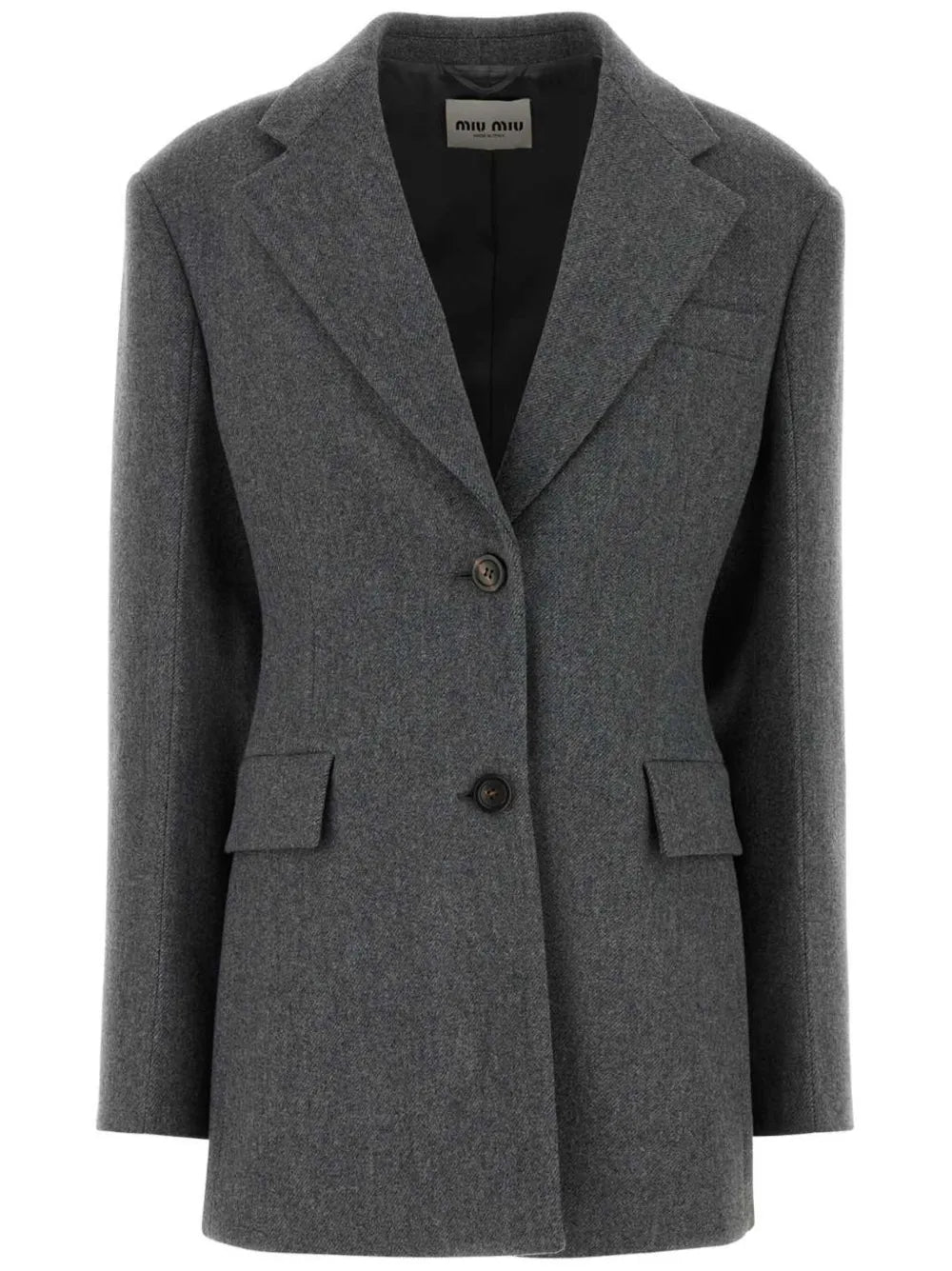 Embossed-Logo Detailing Blazer
