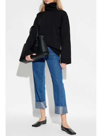 Cotton Cropped Jeans