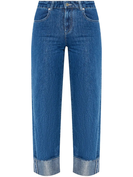 Cotton Cropped Jeans
