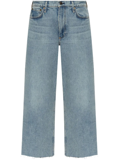 Cropped Wide-Leg Jeans