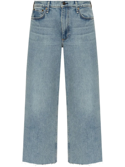 Cropped Wide-Leg Jeans