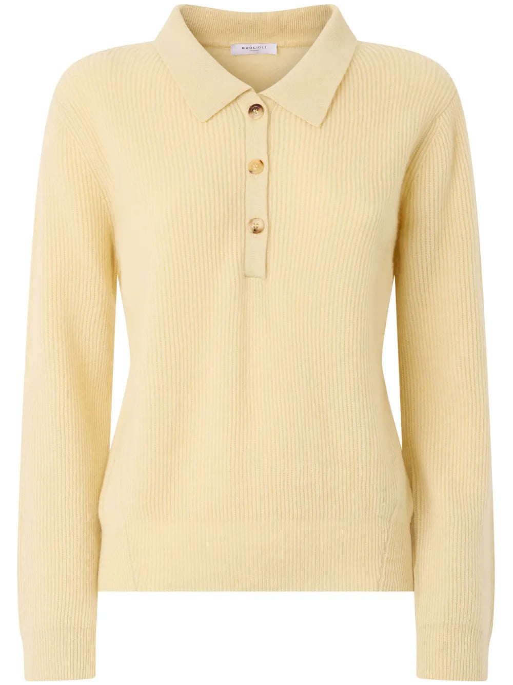Ribbed Cashmere Polo