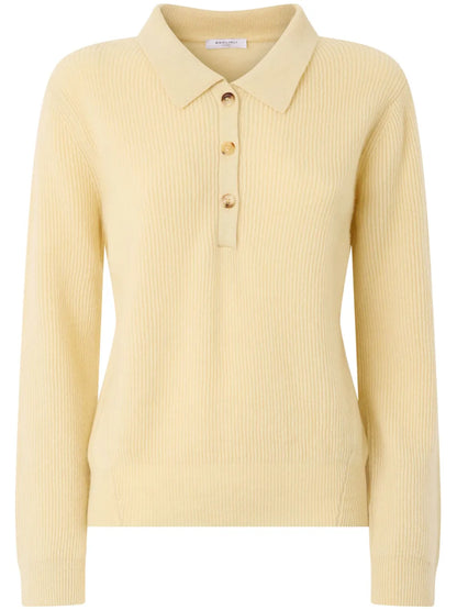 Ribbed Cashmere Polo