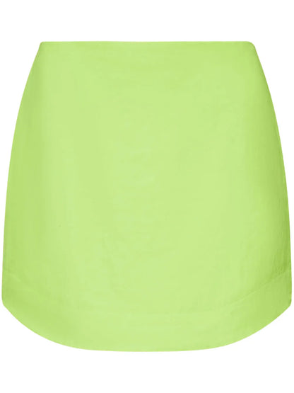 Curved-Hem Mini Skirt