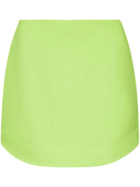 Curved-Hem Mini Skirt