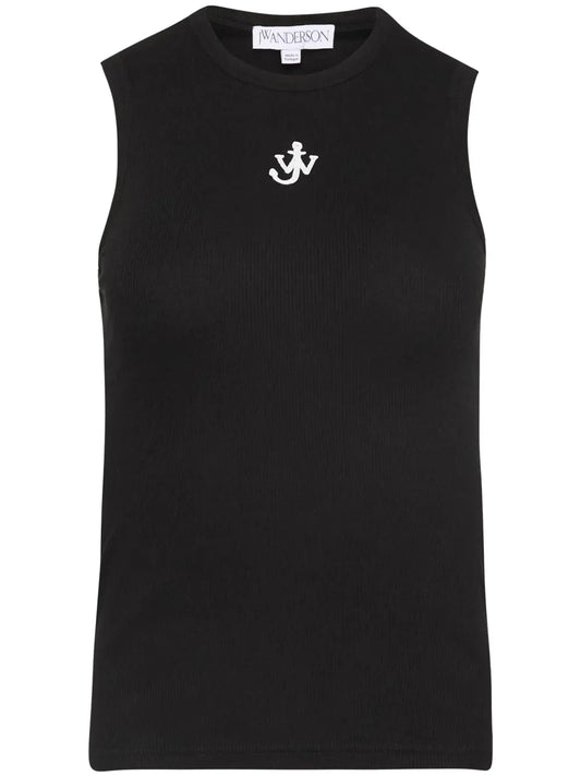 Anchor-Embroidered Top