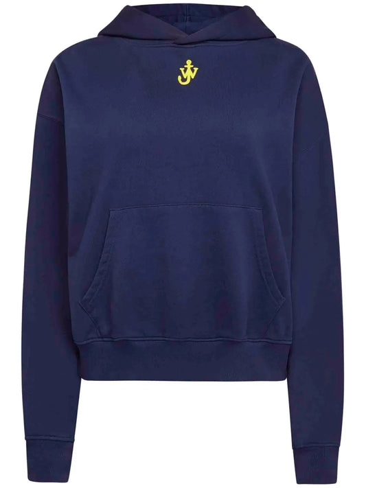 Anchor-Embroidered Hoodie