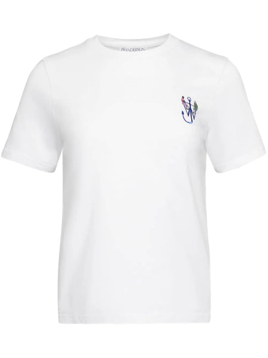 Anchor-Embroidery Printed T-Shirt