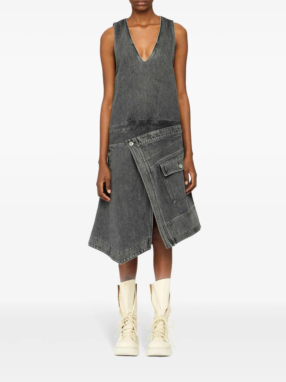 Wrap Sleeveless Dress