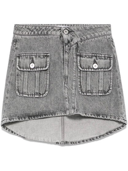 Patch-Pocket Mini Skirt