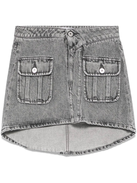 Patch-Pocket Mini Skirt