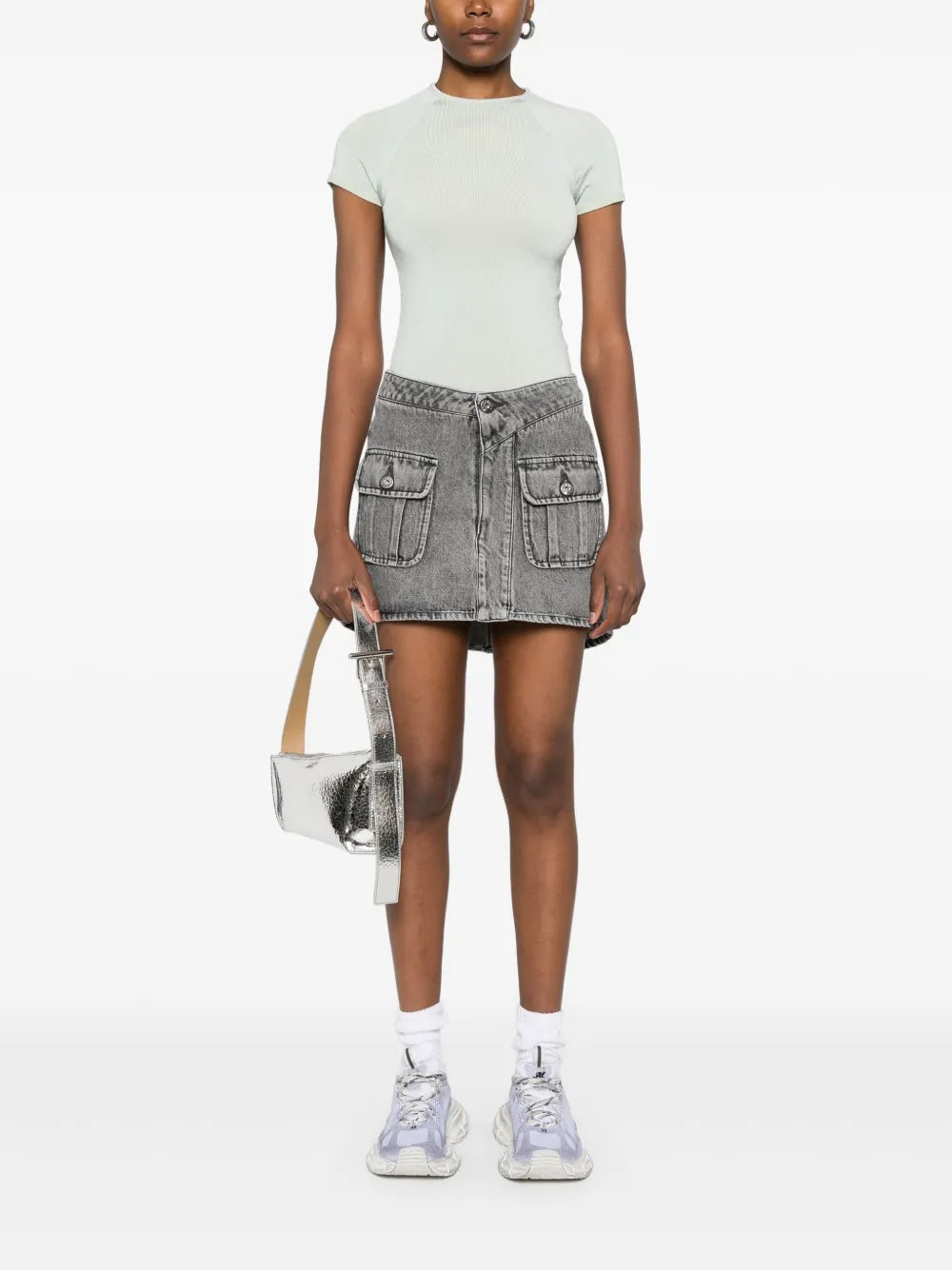 Patch-Pocket Mini Skirt