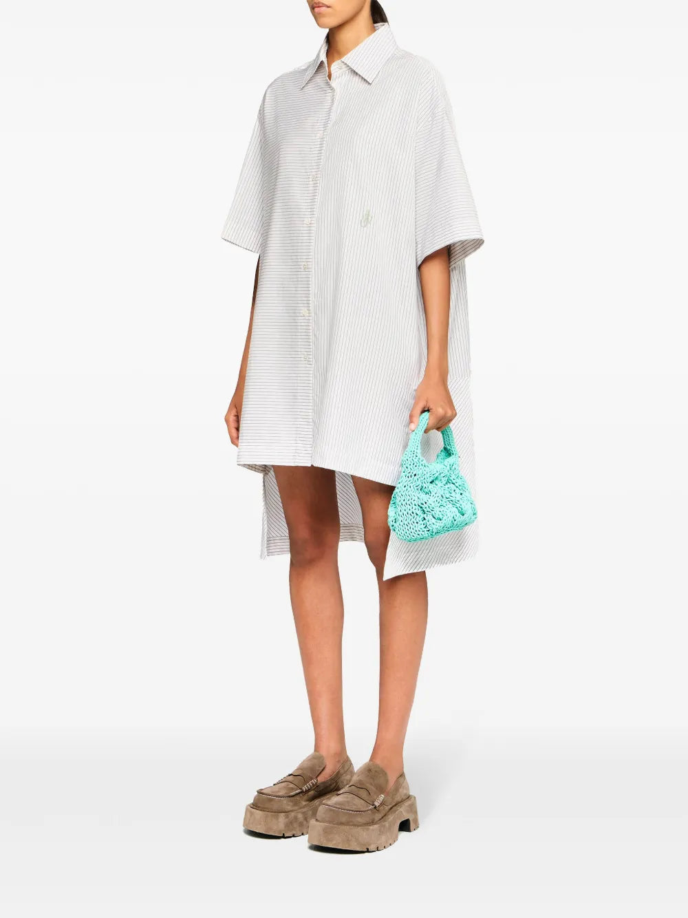 Step-Hem Shirt Dress