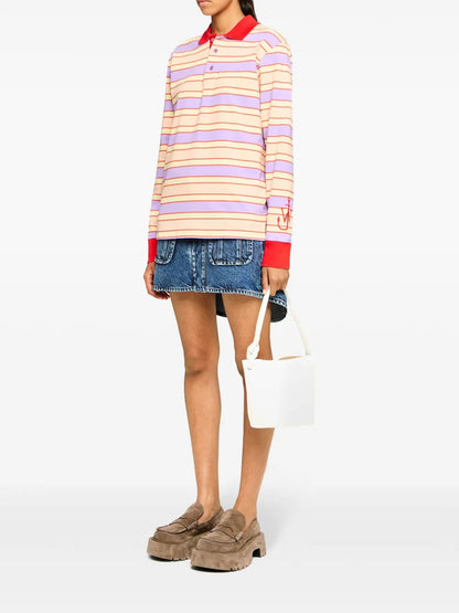 Striped Polo Top