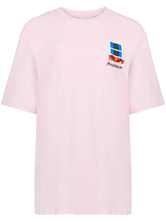 Window-Embroidered T-Shirt