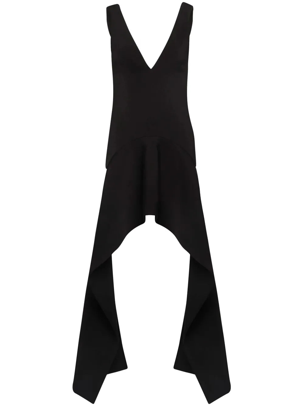 V-Neck Draped Mini Dress
