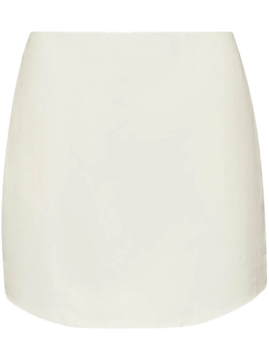 Curved Hem Mini Skirt