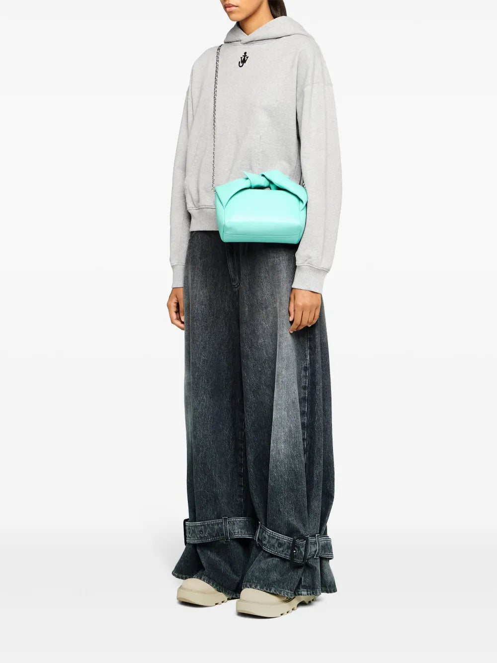 Anchor-Embroidered Hoodie