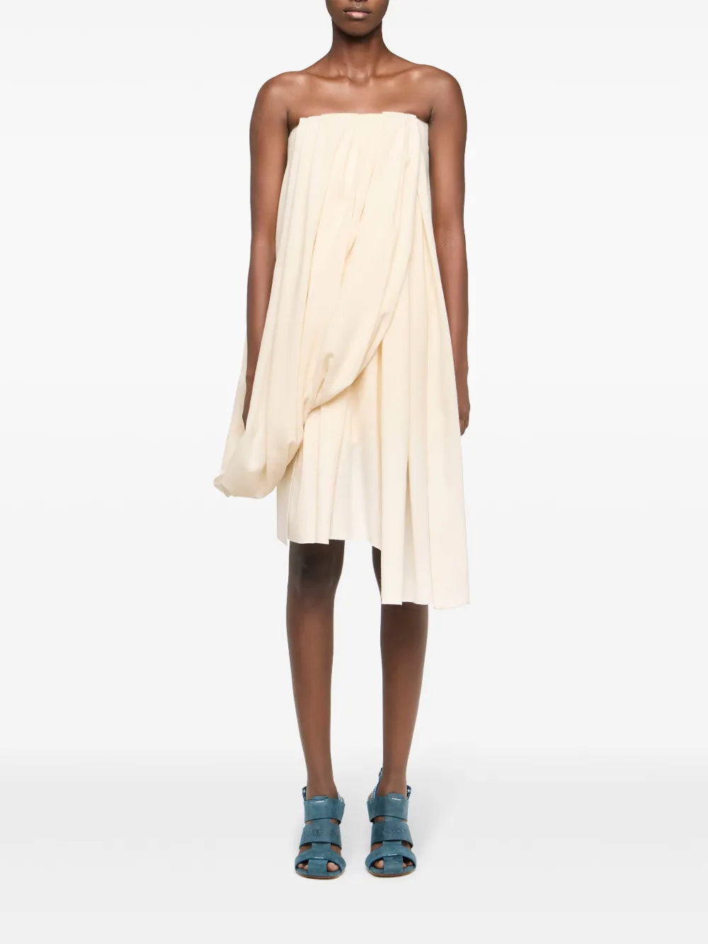 Draped Bustier Dress