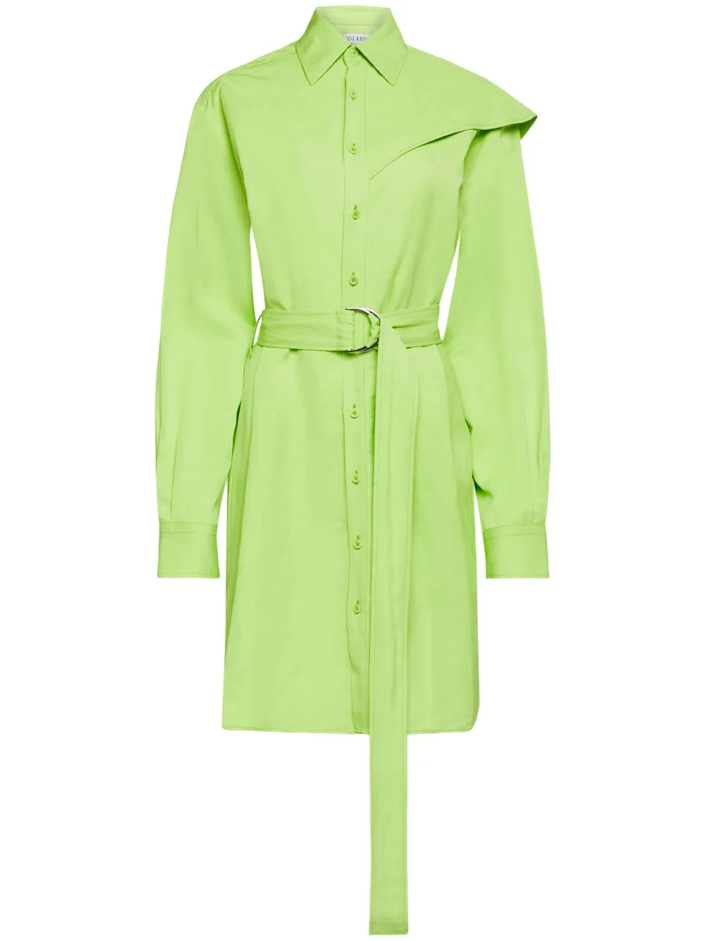 Cape-Insert Shirt Dress