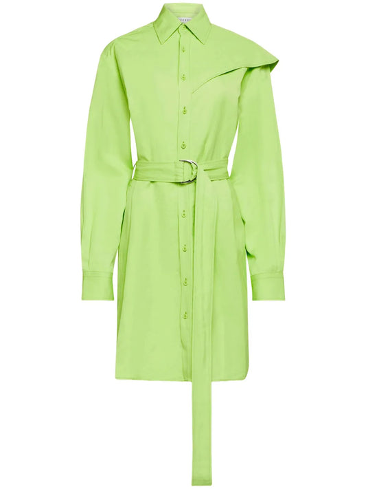 Cape-Insert Shirt Dress